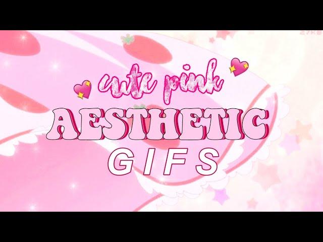 Cute Aesthetic Pink Gifs || moonbeige