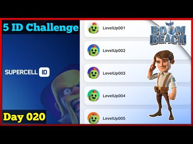 5 ID Challenge - Starting Over Boom Beach Gameplay | Goalie Boom Beach | Day 020