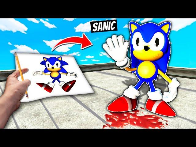 Do Not Draw SANIC In GMOD... (Sonic, Mecha Sonic, Sanic)