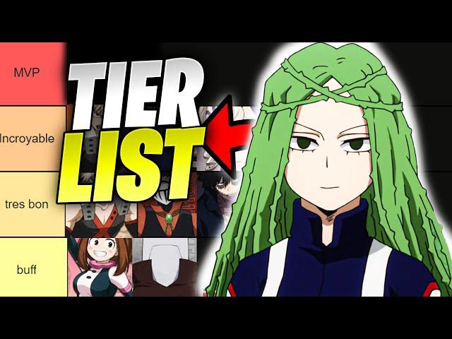 TIER LIST OCTOBRE 2023 MY HERO ACADEMIA ULTRA RUMBLE SAISON 1