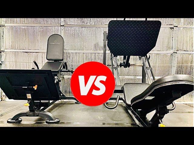 Comparing The Two Powertec Leg Machines: The Compact Leg Sled vs The Leg Press