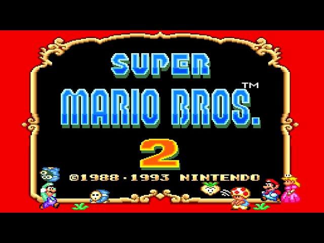 Super Mario Bros 2 - Full Game Walkthrough (SNES)