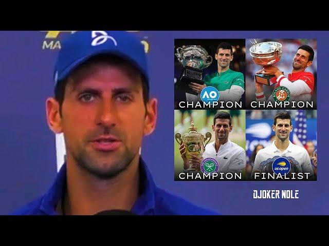 Novak Djokovic "It was an exhausting season but..." - Paris 2021 (HD)