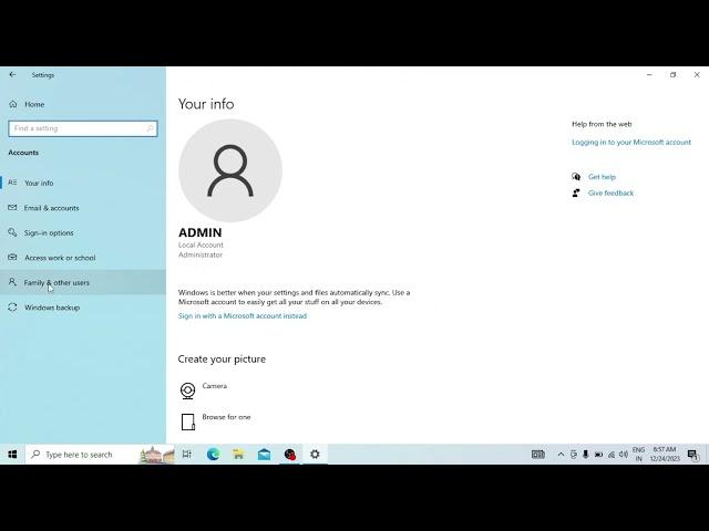 How to Create a New User Account on Windows in Hindi.