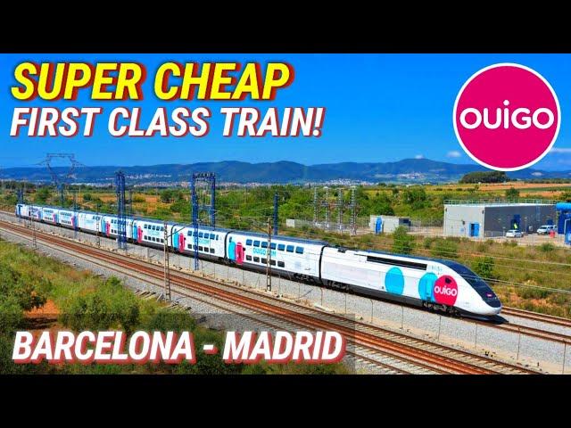 Barcelona to Madrid by OUIGO España high speed train