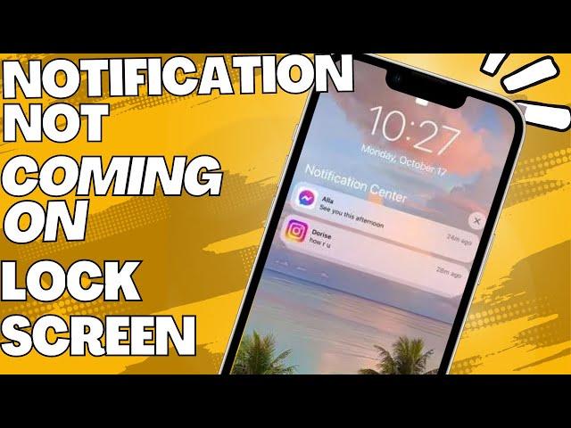 Fixing iPhone Lock Screen Notification Issues | ios 16 notifications not showing [Solved]