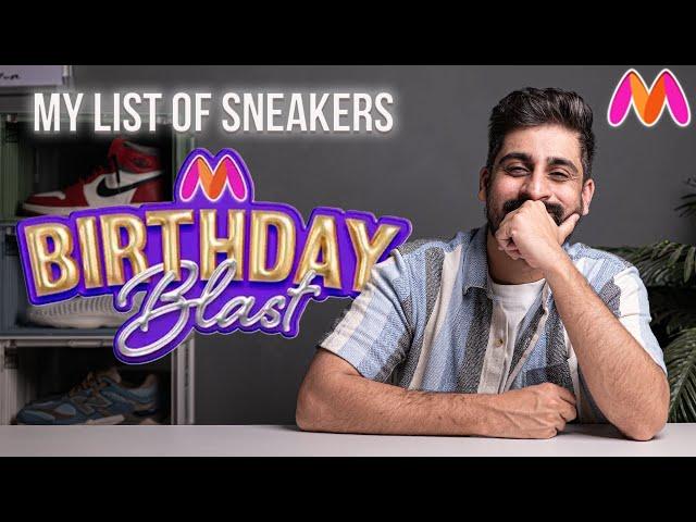 MYNTRA BIRTHDAY BLAST DAY SALE | MY SNEAKER LIST