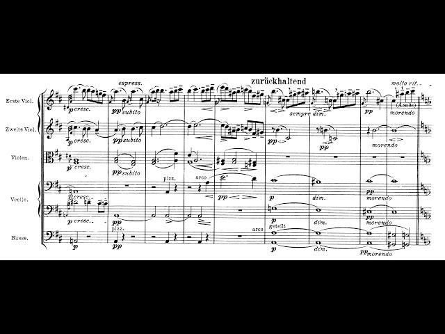 Gustav Mahler - Adagietto from Symphony 5 (Bernstein) [Score]