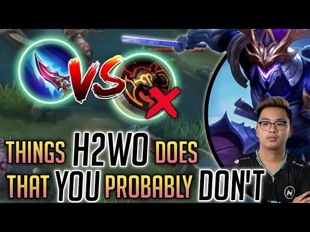 Saber Analysis From H2wo's Gameplay War Axe Vs Heptaseas Best Build MobileLegends Core Tutorial 2022