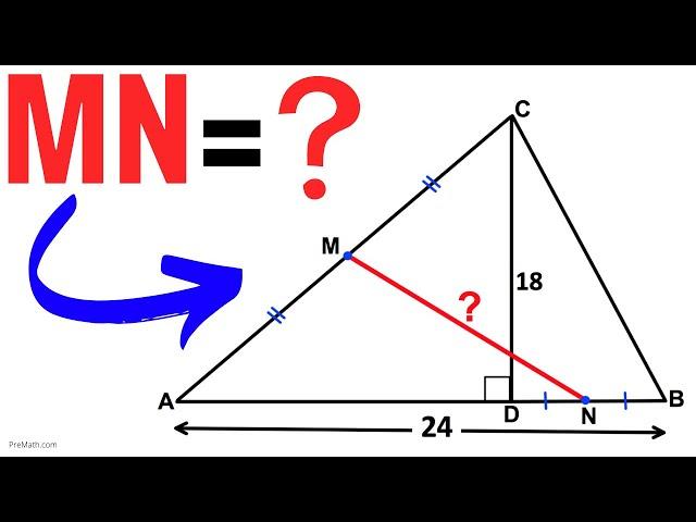 Find the length of the line segment MN | Learn How to calculate the length fast!