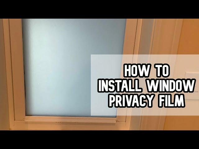 How to install window privacy film for more privacy DIY video #diy #privacyfilm #privacy #window