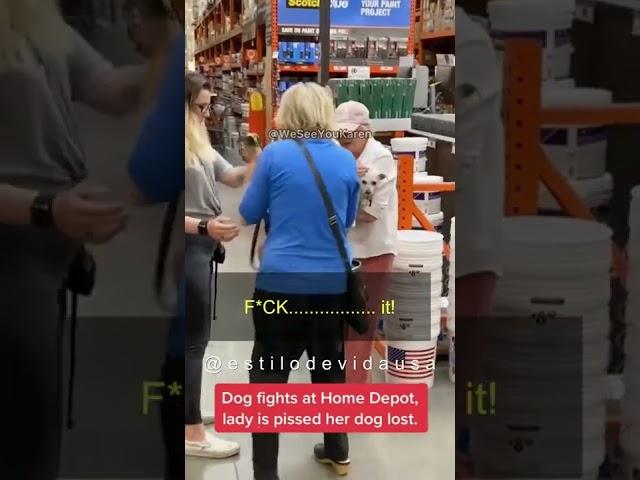 Karen Não Se Aguenta E Chora Em Briga De Cães No Home Depot #shorts