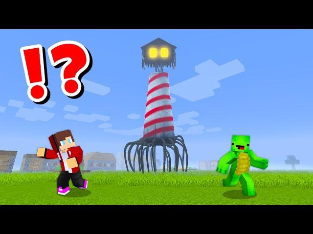 JJ and Mikey VS LIGHTHOUSE HEAD CHALLENGE in Minecraft / Maizen Minecraft