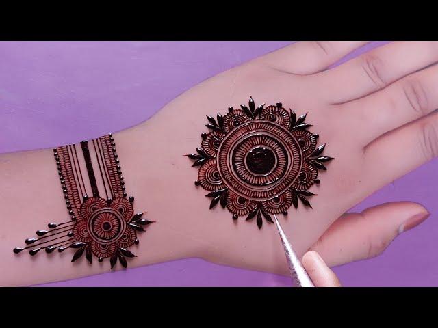 VERY BEAUTIFUL LATEST FLORAL ARABICHENNA MEHNDI DESIGN FOR FRONT HANDI| stylish mehndi with sadia