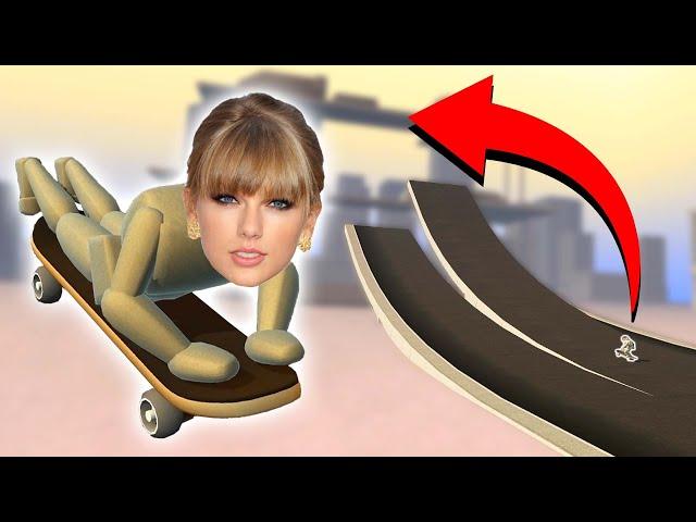 LAUNCHING TAYLOR SWIFT OFF GIANT RAMPS! (Turbo Dismount)