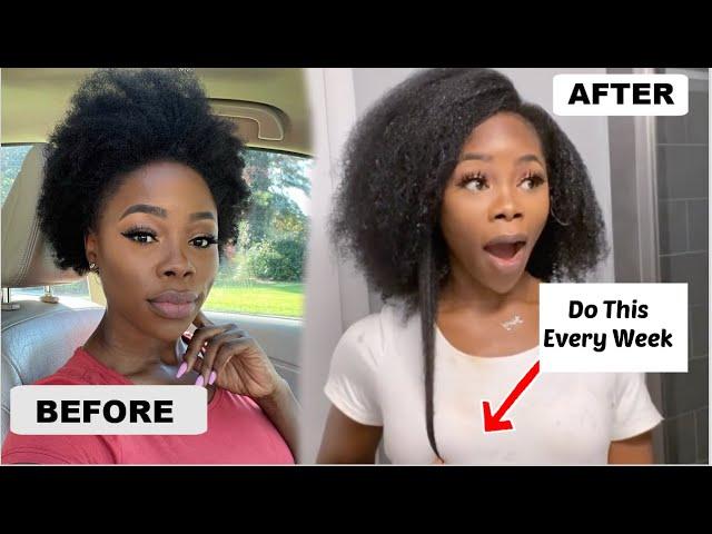 I DID THESE 5 SIMPLE THINGS AND NOW MY HAIR WON'T STOP GROWING . FULL WASH DAY + TIPS TO GROW HAIR