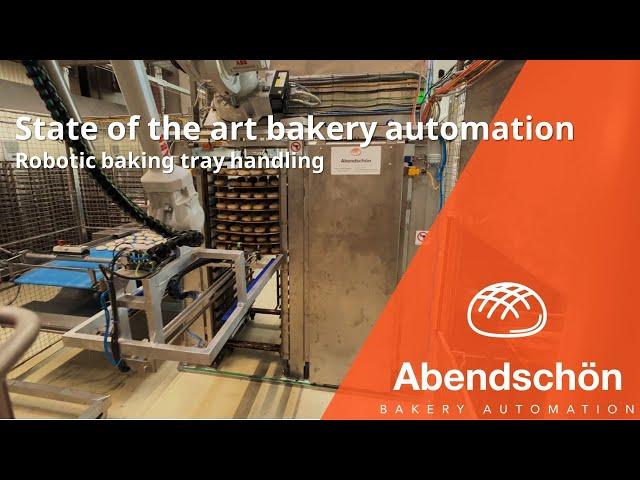 State of the art bakery automation - robotic baking tray handling