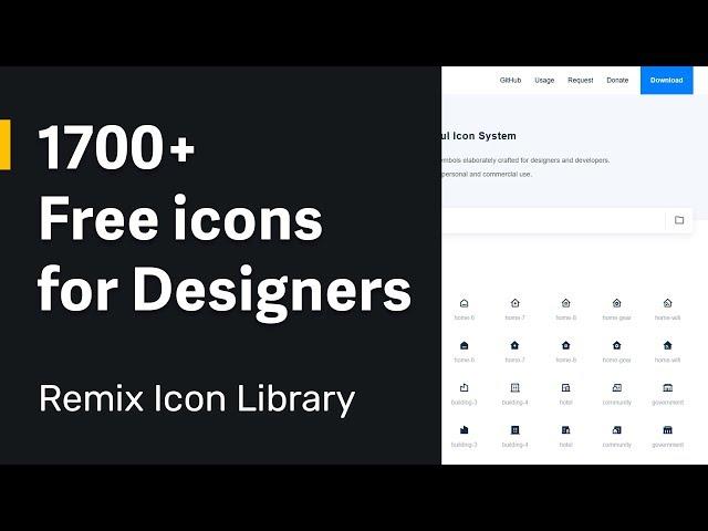 1700+ Free Icon Library for Designers in SVG and web font format