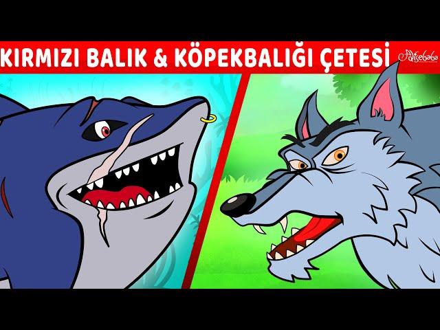 Kırmızı Balık ve Köpekbalığı Çetesi + Kurt ve 7 Küçük Oğlak + Yaşlı Sultan | Adisebaba Masallar