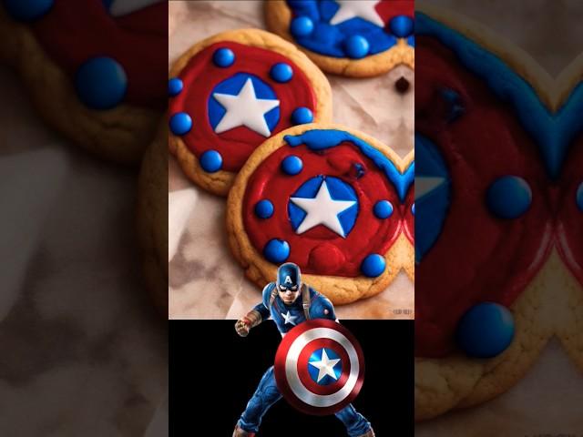 Avengers Cookies  All Characters #shorts #cookies #food #viral #avengers