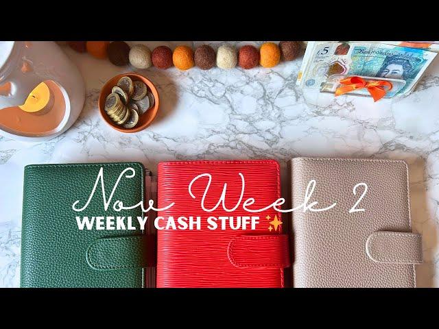 NOV WEEK 2 CASH STUFF | SINKING FUNDS & SAVINGS CHALLENGES | UK WEEKLY