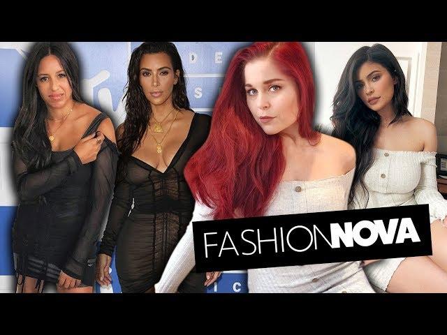 Trying On Kardashian Outfits from Fashion Nova