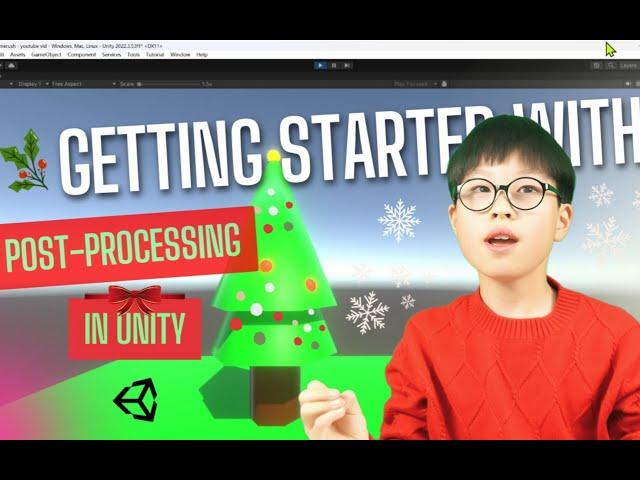 How to use Unity's post-processing feature to create a glowing Christmas tree!