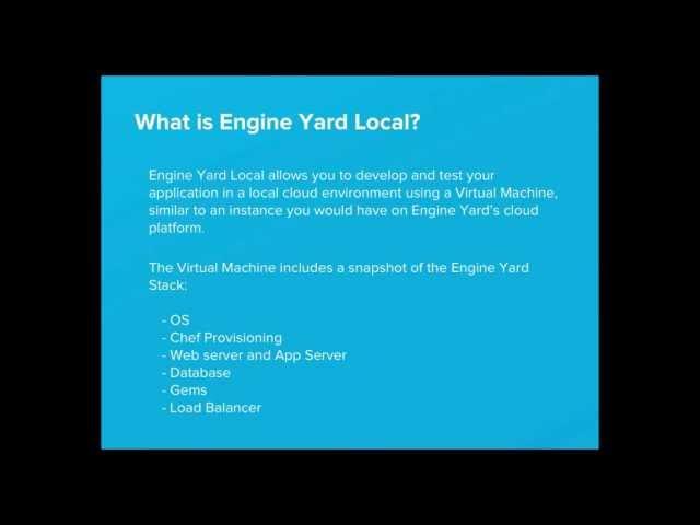 Introducing Engine Yard Local