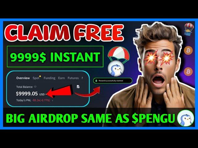 Get Free 9999$ Instant | Biggest Crypto Airdrop Of 2024 | New Crypto Airdrop 2024 | Free Airdrop