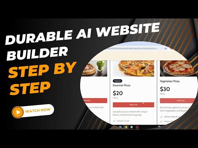 Durable AI Website Builder Step By Step | FAST GUIDE