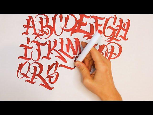 How To Draw Graffiti Letters Calligraphy Style