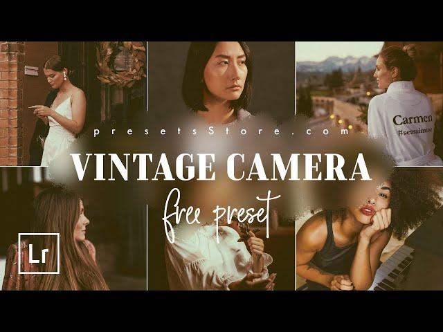 VINTAGE CAMERA — Free Lightroom Presets | Tutorial | DNG | Polaroid Camera Effect