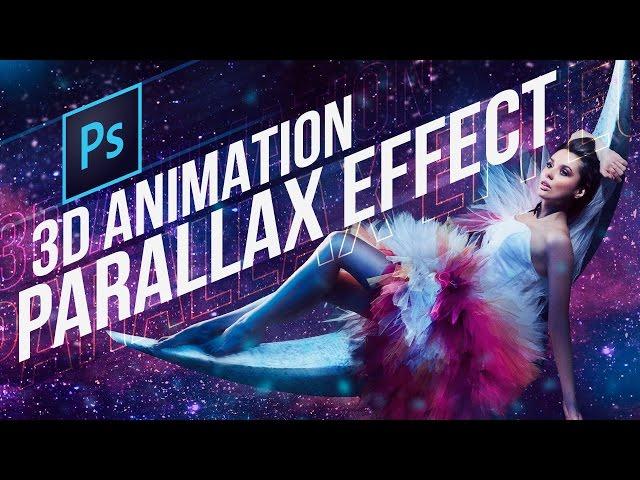 Photoshop CC 3D Animation Parallax Effect Tutorial (Very cool!)