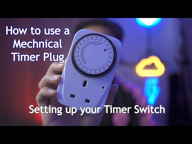 How to use a Mechanical Timer Plug. Easy timer setup