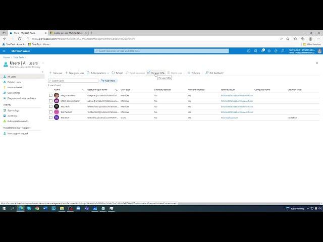 How to setup Per User MFA in Azure AD - Azure Series