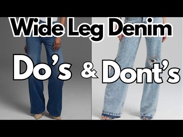 Do’s and Don’ts when Styling Wide Leg Jeans | Fashion Over 40