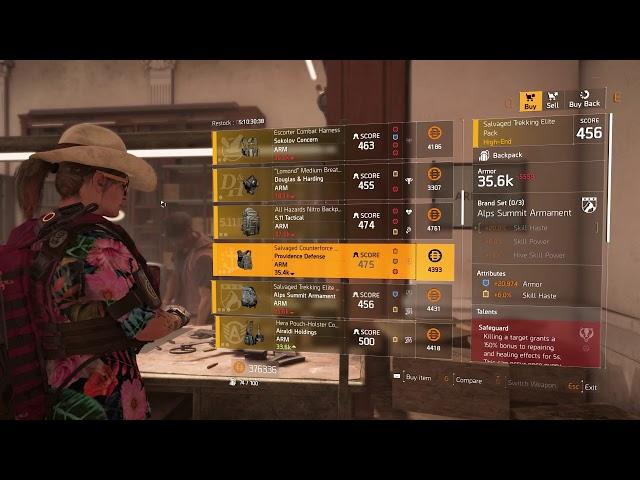The Division 2 1 000 Skill Power Vest Where to find