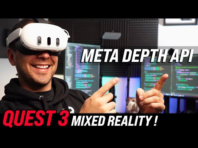 Quest 3: Powerful Mixed Reality Features with The NEW Meta Depth API