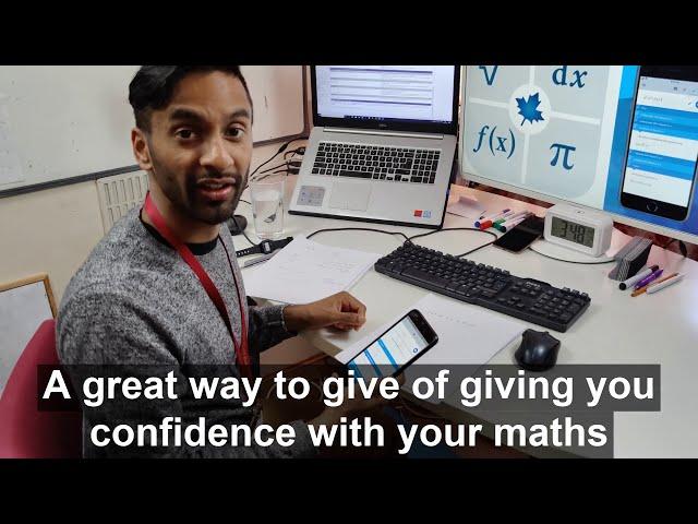 How to get maths help using an app on your phone or laptop #MapleLearn #MapleCalculator