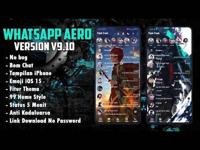 WA Aero Terbaru 2021 | WhatsApp Aero v9.10 -Fitur Lengkap Tampilan iOS -Anti Bann3d