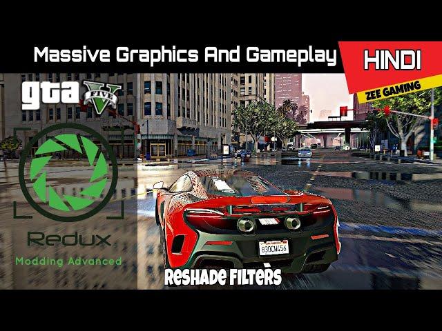 How to Install GTA 5 Redux v1.9 Mod | Real Life Graphics Mod  | Full Tutorial 100% (2021) | RESHADE