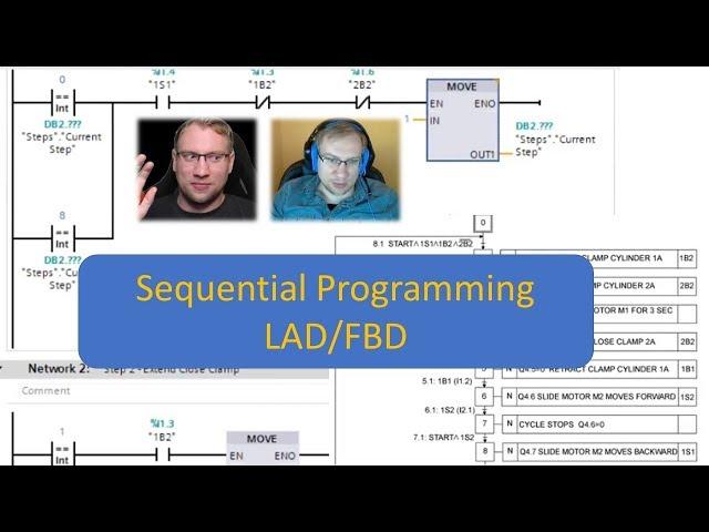 TIA Portal: Sequential Programming in LAD/FBD (Available for ALL PLC's)