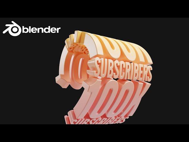 3D Text Rotation Animation in Blender 3D - Blender 3D Tutorial