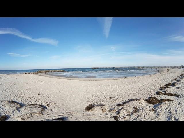 360° - Auf dem Strand an der Seebrücke im Februar (Teil 2)