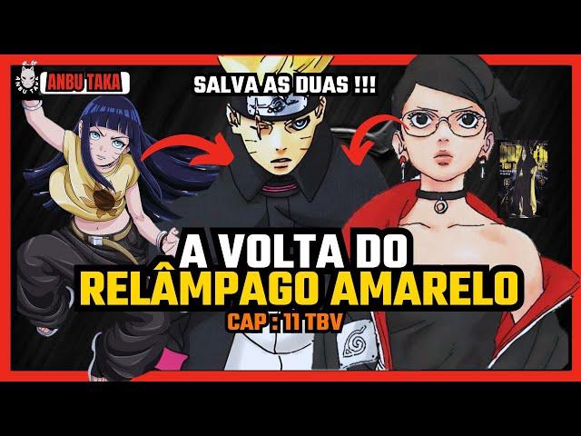 TRETAAA !! BORUTO SALVA HIMAWARI E SARADA  NOS SPOILERS DO CAP 11 !!! #borutotwobluevortex