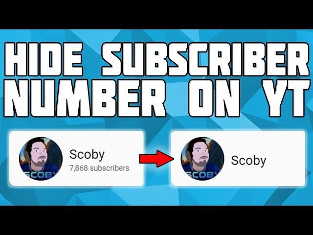 How to Hide Your Subscriber Numbers on YouTube! Hide YouTube Subscriber Count!