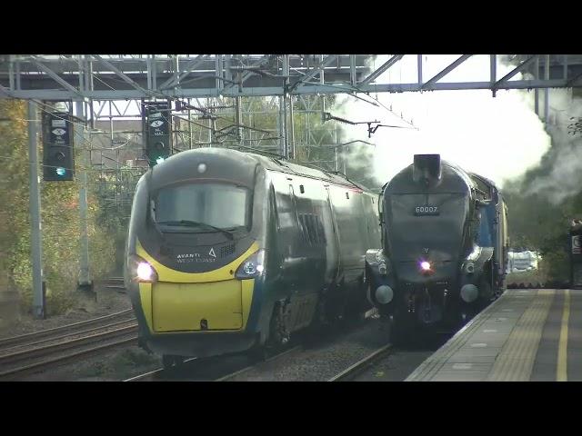 Sir Nigel Gresley Passing through Atherstone towards Crewe 23rd October 2024