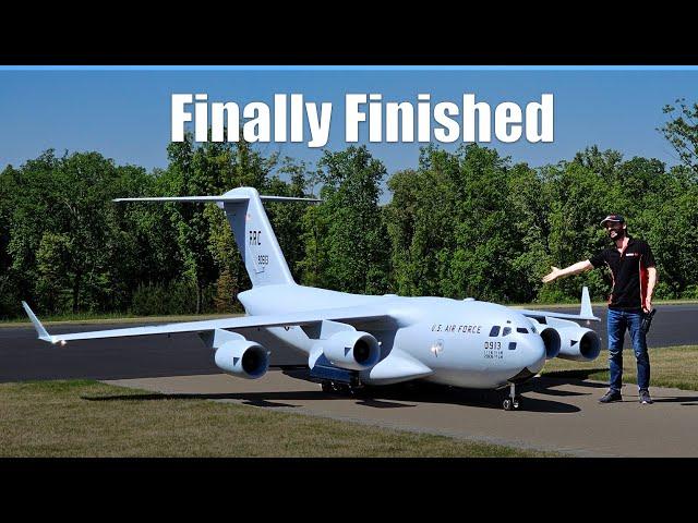 Building a GIANT RC C-17 Globemaster/ Paint and landing gear