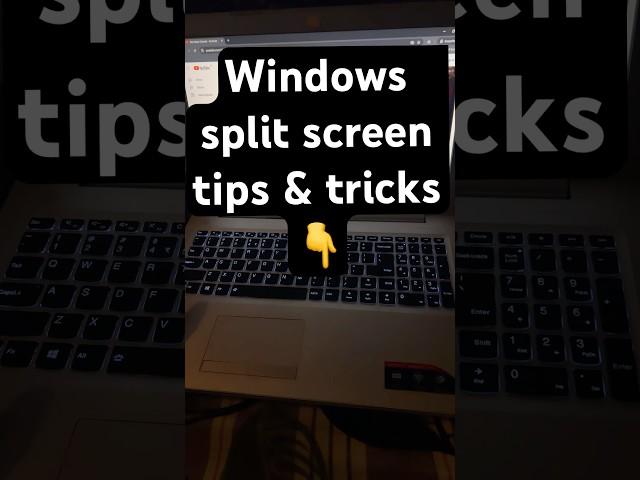 Windows split screen like a MAC  | How to split screen windows #shorts #youtubeshorts #viralvideo