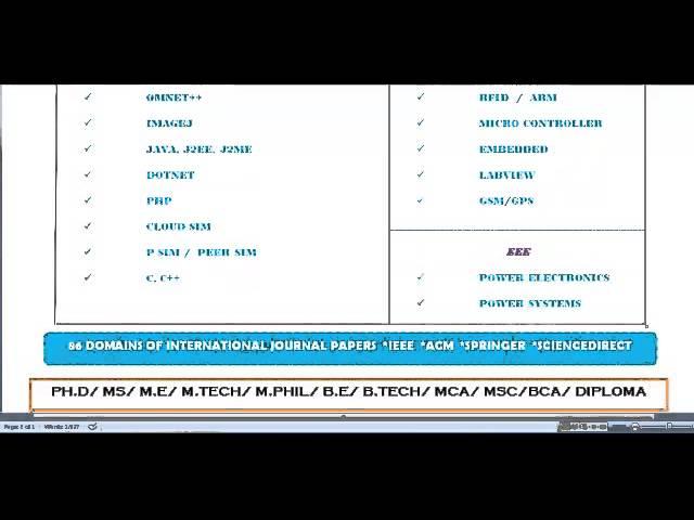 IEEE PROJECT EXPLANATION IN ENGLAND